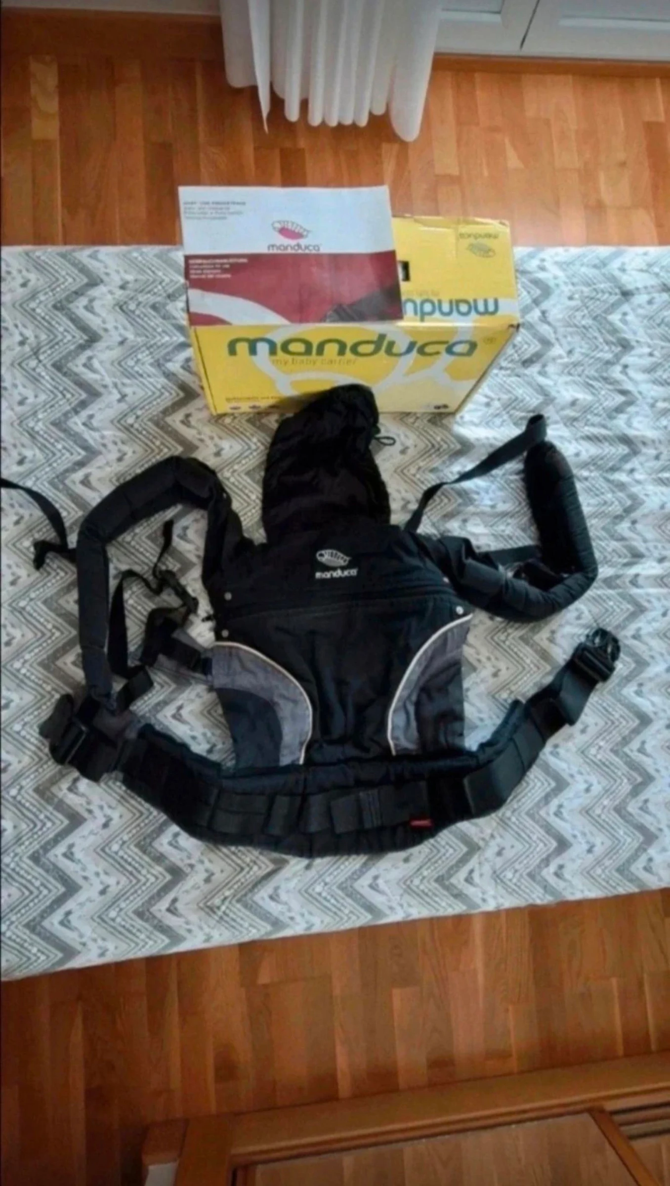 Mochila portabebé Manduca, múltiples posiciones